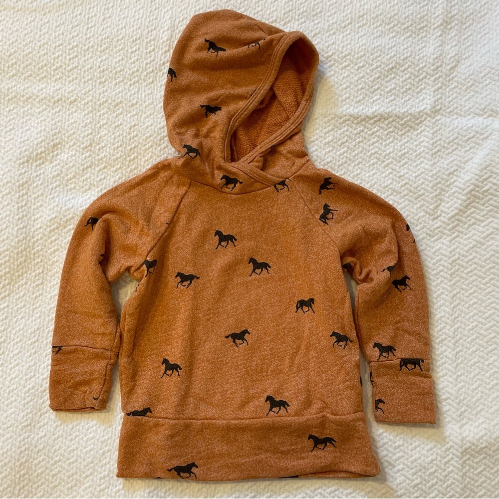 Little Wedgies sweatshirt mustang Horse western bronco Patterned Hoodie